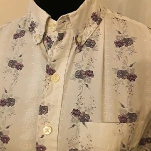 Kennington California floral print short sleeve shirt M